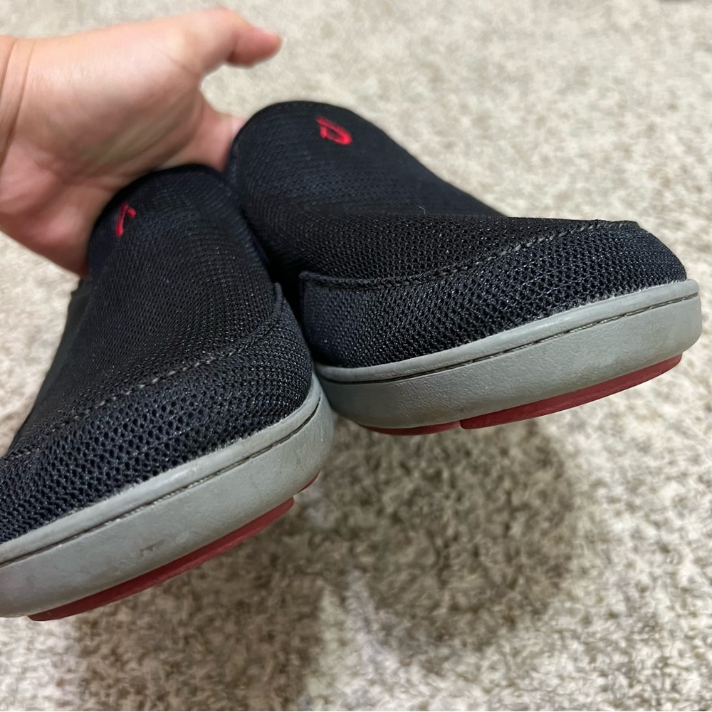 OluKai Nohea Mesh Slip-On Shoe  in Black Men’s Size 10.5 - Picture 7 of 10